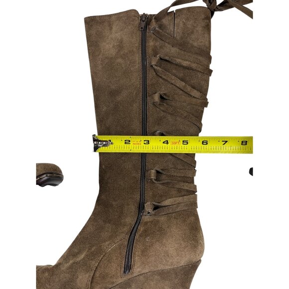 Sofft Modena III Brown Suede Leather Upper Knee High Boots Size 7 M Cowgirl - Picture 14 of 16
